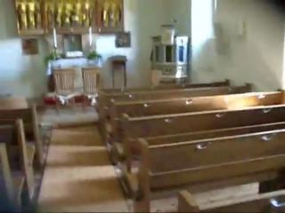 Výstřik v kostel: volný v kostel špinavý film video 89