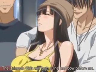 Big Titted Anime x rated clip Slave Gets Nipples Pinched In Public