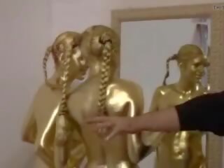 Gold Painted Girls: Free Slutload dirty video video 72