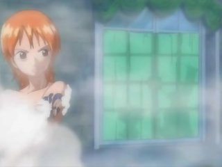 One piece bayan video nami in extended bath scene