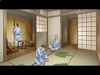 Ganbang i bad med japan ung kvinna (hentai)-- smutsiga filma kammar 