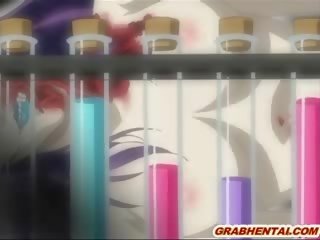 Japoniškas hentai mergaitė gėrimas sperma