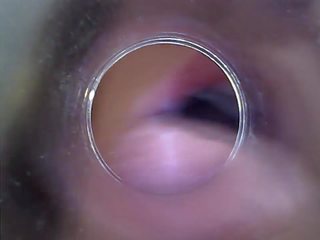 Kira - keriting mengambil gambar diri sendiri (endoscope faraj kamera)