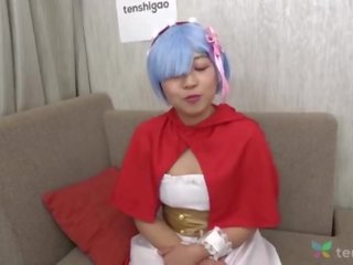 Japanisch riho im sie favorit anime kostüm kommt bis vorstellungsgespräch mit uns bei tenshigao - peter lutschen und ball lecken amateur couch talentsuche 4k &lbrack;part 2&rsqb;