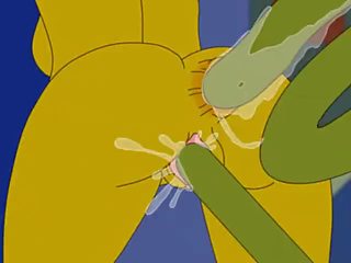 Simpsons adulto vídeo marge simpson y tentáculos
