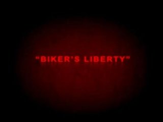 Biker\'s Liberty. Unshaved guy Jackoff