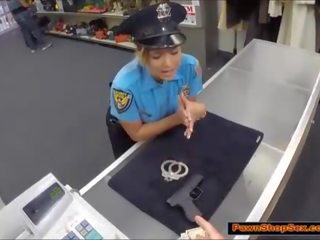 Police officer pawns her gun & is fucked