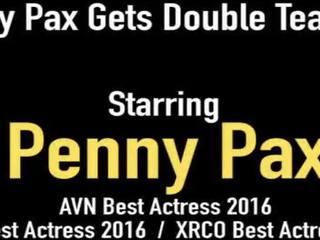 Pussy Plowed Red Penny Pax Takes Double Cum 1 hour after a Double Deep Fuck!