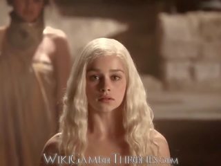 Emilia clarke verklig explicit porr scener daenerys targaryen och khal drogo ga