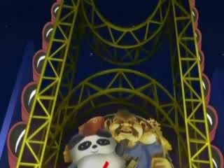 Hentai perëndeshë i vështirë qij në the amusement park