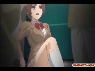 Coed Hentai young female Brutally Gangbanged And Cummed Allbody