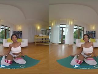 Special Yoga Workout With Chocolate Teen goddess Asia Rae