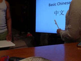 Chinez invatatoare are Adult film cu student în timpul privat clasă (speaking chinez) xxx film filme