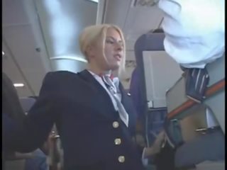 Riley evans amerikane stjuardesë sensational stimulim me dorë