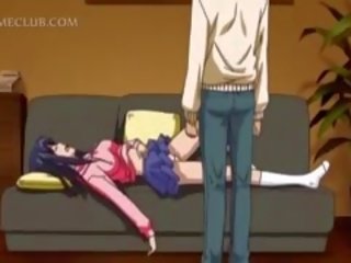 E lezetshme anime dashnor tregon undies lart të saj të vogla fund