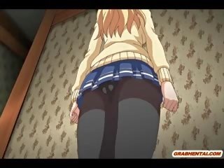 Busty Anime Coed Anal Fucked