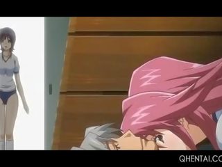 Glorious Hentai Teen In Big Tits Jumping Her Coeds Big Boner