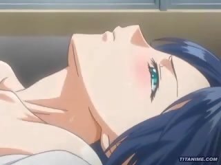 Cute hentai anime girlfriend molested and fucked
