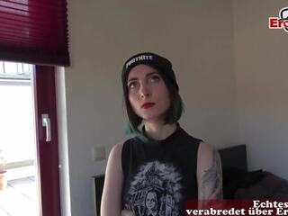 Young Punk Teen in Amateur Casting with Pervert guy