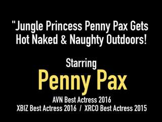 Viidakko prinsessa penni pax saa splendid alasti & tuhma ulkona!