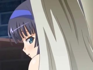 Sweet hentai school femme fatale blowing johnson in close-up