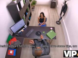 VIP4K. adult film actress is humped by the pushy creditor in his office