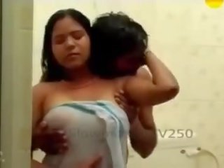 Fabulous And beautiful Indian Aunty's Wet Boobs Pressed