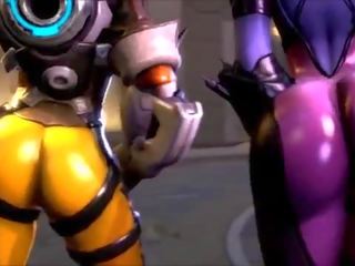 Overwatch est oversexxed tracer contre widowmaker fesses madness