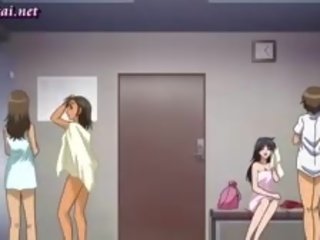Vild animen läraren åtnjuter en pecker