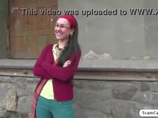 Grand Lulu gets banged by the agent in the public and gets creampied